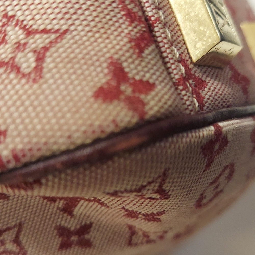 Louis Vuitton Josephine Mini Lin LV Monogram Cerise Satchel Shoulder Bag - Picture 4 of 15